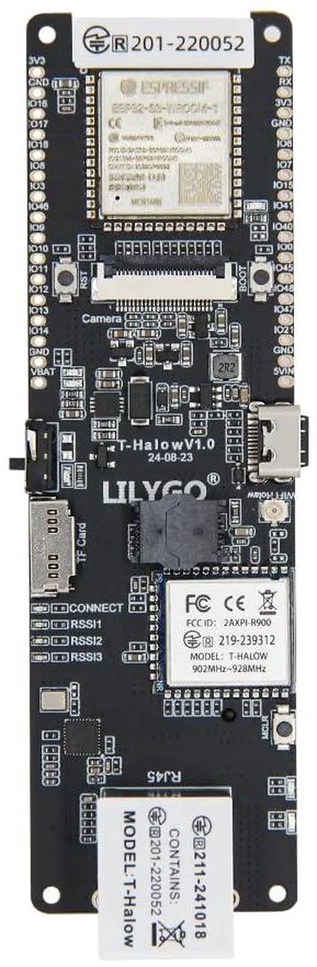 Main image of T-Halow 915MHz ESP32-S3 Development Board | Wi-F. Bluetooth, TF-Card, Camera, TTGO