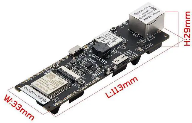 Alt view image 6 of 7 - T-Halow 915MHz ESP32-S3 Development Board | Wi-F. Bluetooth, TF-Card, Camera, TTGO