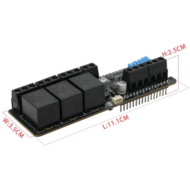 Alt view image 5 of 6 - T-SimHat Expansion Board with CAN RS485 3-Way Relay | Compatible with T-SIM7000G