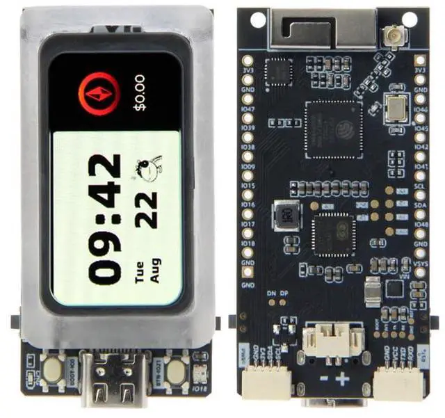 Main image of T-Display-AMOLED-Lite ESP32-S3 TTGO Development Board | 1.47-inch RM67162 AMOLED