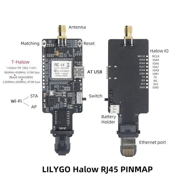 Alt view image 4 of 7 - THalow RJ45 Development Board Microcontroller 902928MHz (915M Saw) | Ethernet Electronics Expansion Board