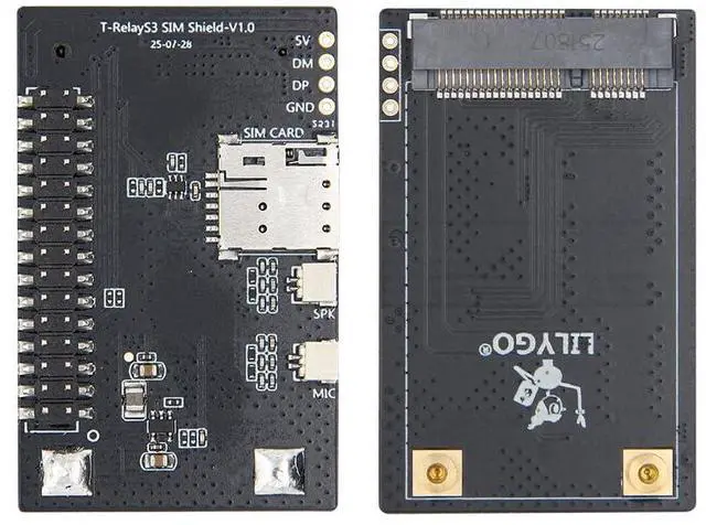Main image of T-RelayS3 SIM Shield Expansion Development Board TTGO | Compatible with SIM Modules (Matched with T-RelayS3 6-Way Relay Main Board)
