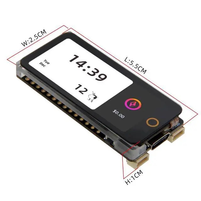 Alt view image 5 of 7 - T-Display-S3 AMOLED ESP32-S3 with 1.91 Inch RM67162 Touchable Display TTGO Development Board Wireless Module (Unsoldered Pin Version)