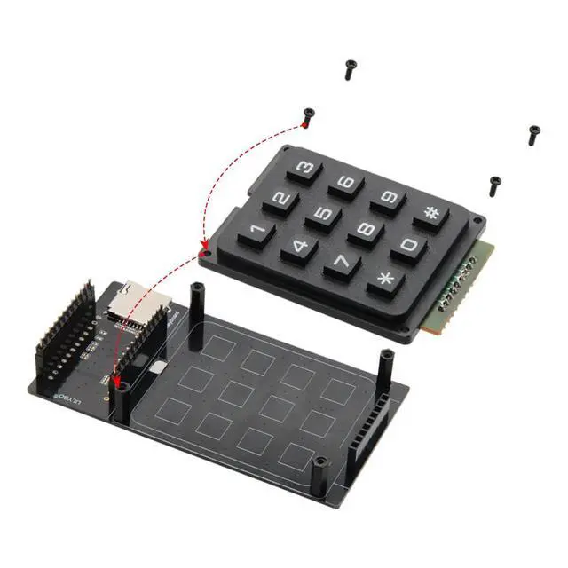 Alt view image 7 of 7 - TTGO T-Display Keyboard Expansion Board Support TF Card