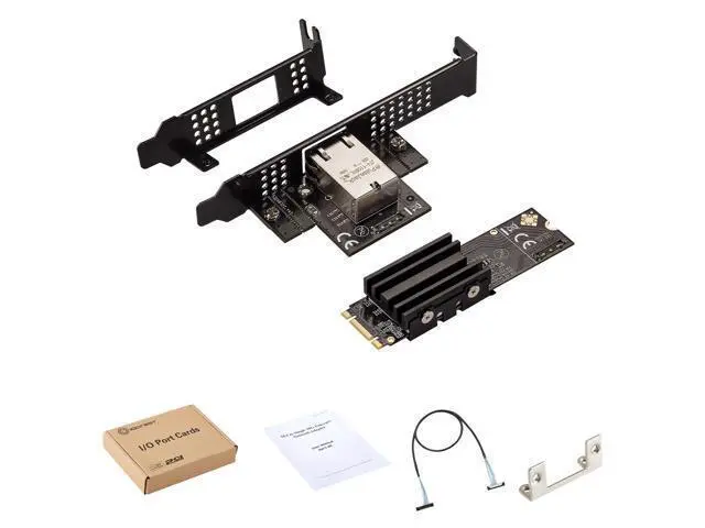Alt view image 5 of 7 - IO-M2F113-GLAN, M.2 (B+M Key) to Single-Port 10G Gigabit Network Adapter, AQC113 Chip, 1×RJ45 Port with LED Indicator, Supports Windows and Linux Systems
