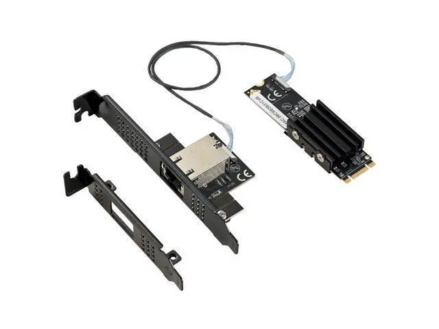 Alt view image 6 of 7 - IO-M2F113-GLAN, M.2 (B+M Key) to Single-Port 10G Gigabit Network Adapter, AQC113 Chip, 1×RJ45 Port with LED Indicator, Supports Windows and Linux Systems