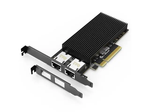 Alt view image 6 of 7 - 10G Dual RJ45 Port PCI-E Network Card, with X540 Controller, Gigaplus X540-T2 10Gb Ethernet Adapter with 2 * 10Gbe NIC, Support Windows/Linux/ESX Servers
