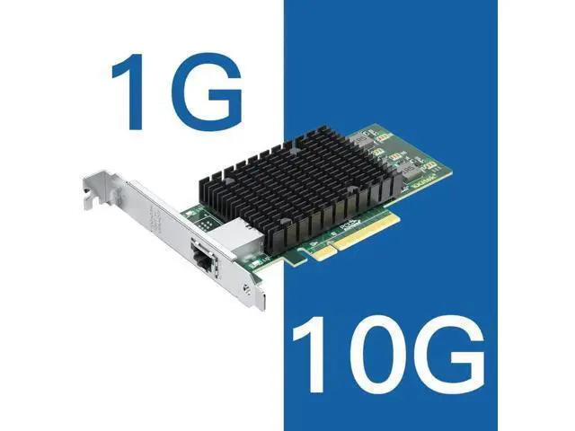 Alt view image 7 of 7 - 10Gb RJ45 PCI-E Network Card NIC, Compare to Intel X540-T1, with Intel X540-BT2 Chip, Single RJ45 Ports, PCI Express X8, Ethernet Converged Network Adapter Support Windows/Linux/VMware