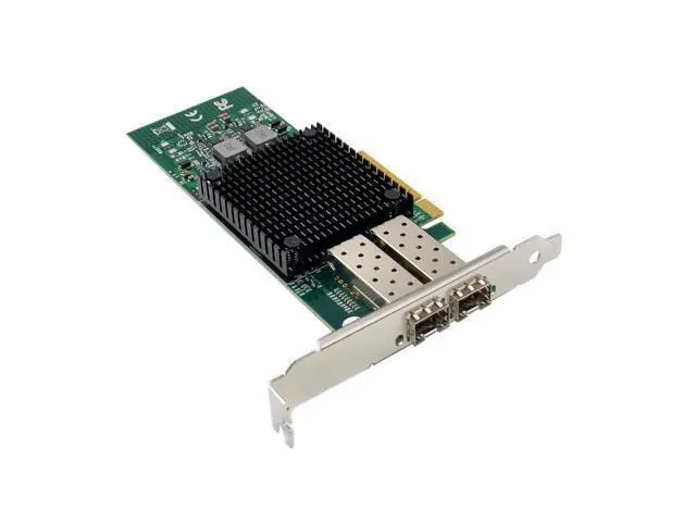 Alt view image 2 of 7 - C&N Dual-10Gb SFP+ PCI-E Network Card NIC, Mellanox ConnectX-3 PCI-e 3.0 X8 PCI Express 10 Gigabit Ethernet Server NIC (ST7286-10GB)