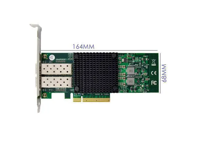 Alt view image 5 of 7 - C&N Dual-10Gb SFP+ PCI-E Network Card NIC, Mellanox ConnectX-3 PCI-e 3.0 X8 PCI Express 10 Gigabit Ethernet Server NIC (ST7286-10GB)