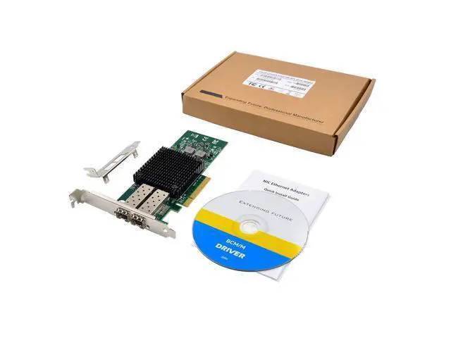 Alt view image 7 of 7 - C&N Dual-10Gb SFP+ PCI-E Network Card NIC, Mellanox ConnectX-3 PCI-e 3.0 X8 PCI Express 10 Gigabit Ethernet Server NIC (ST7286-10GB)