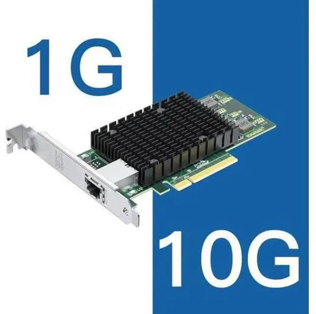 Alt view image 7 of 7 - 10Gb RJ45 PCI-E Network Card NIC, Compare to Intel X540-T1, with Intel X540-BT2 Chip, Single RJ45 Ports, PCI Express X8, Ethernet Converged Network Adapter Support Windows/Linux/VMware