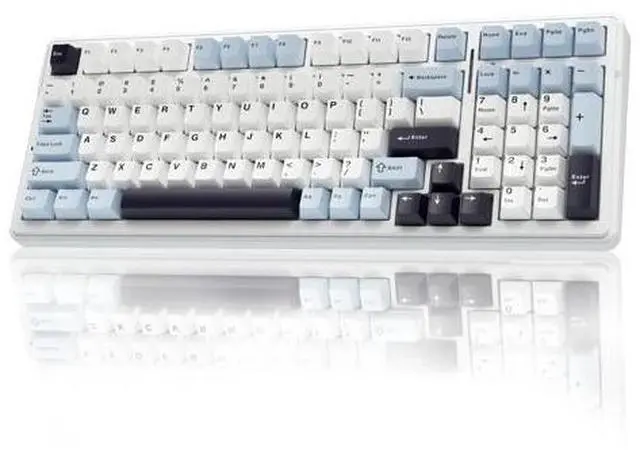 Alt view image 2 of 5 - AULA Gaming Keyboard and Mouse Combo, F99 Mechanical Keyboards Hot Swappable Custom Keyboard+SC580X Wireless Gaming Mouse Light Purple