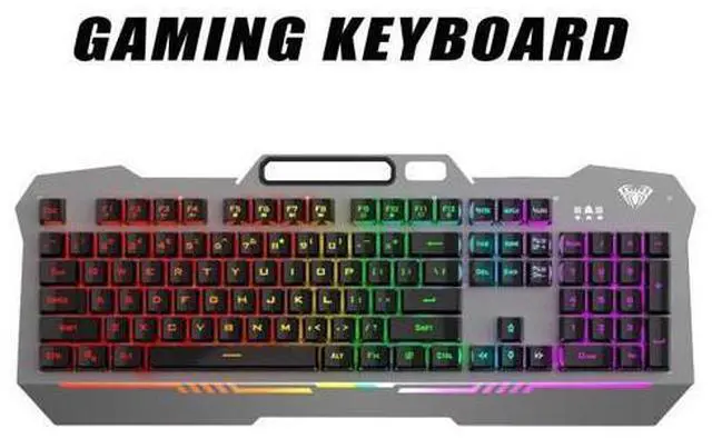 Main image of F3010 Mechanical Keyboard Mobile Phone Holder Mutliple Background Light USB Wired Gaming Keyboard