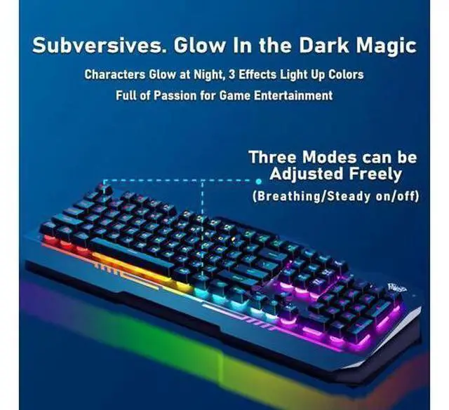 Alt view image 3 of 7 - F3010 Mechanical Keyboard Mobile Phone Holder Mutliple Background Light USB Wired Gaming Keyboard