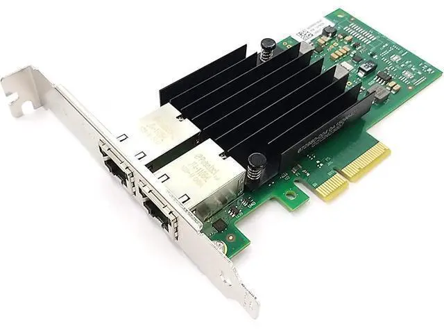 Alt view image 3 of 5 - Dual Port 10GbE RJ-45 PCI-Express x 4 Gigabit Ethernet Server Adapter Dual Port Network Interface Controller Card for X550 Chipset, Compare to Intel X550-T2