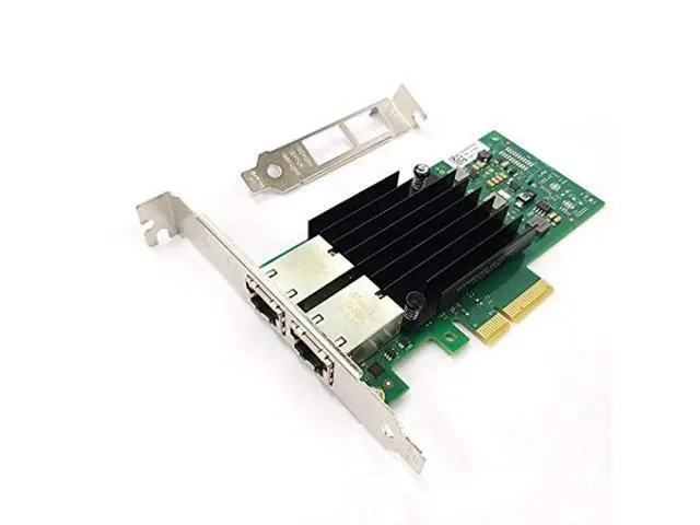 Alt view image 2 of 5 - HINYSENO Dual Port 10GbE RJ-45 PCI-Express x 4 Gigabit Ethernet Server Adapter Dual Port Network Interface Controller Card for X550 Chipset, Compare to Intel X550-T2