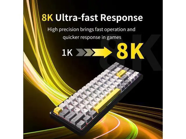 Alt view image 3 of 7 - firstblood/AJAZZ AK680 MAX Wireless Magnetic Axis Keyboard Three-mode Mechanical Keyboard Gaming E-sports 8K