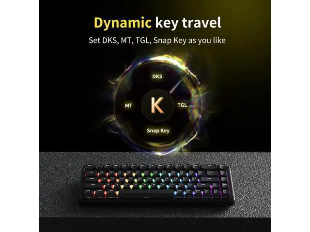 Alt view image 6 of 7 - firstblood/AJAZZ AK680 MAX Wireless Magnetic Axis Keyboard Three-mode Mechanical Keyboard Gaming E-sports 8K