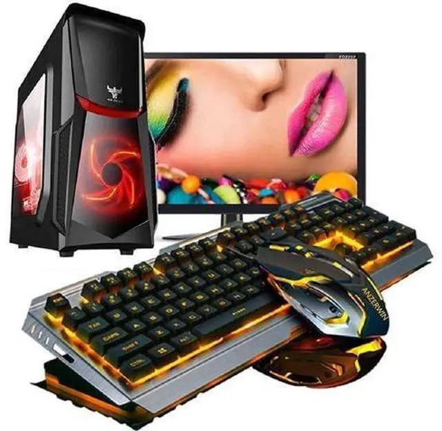 Alt view image 2 of 6 - Gaming Keyboard and Mouse Combo Orange Yellow Backlit LED Backlight Keyboard Computer Gaming Keyboad Lighted PC Gaming Mouse USB Keyboard Clicky Key Silver Metal Structure for Xbox PS4 PS3 Working