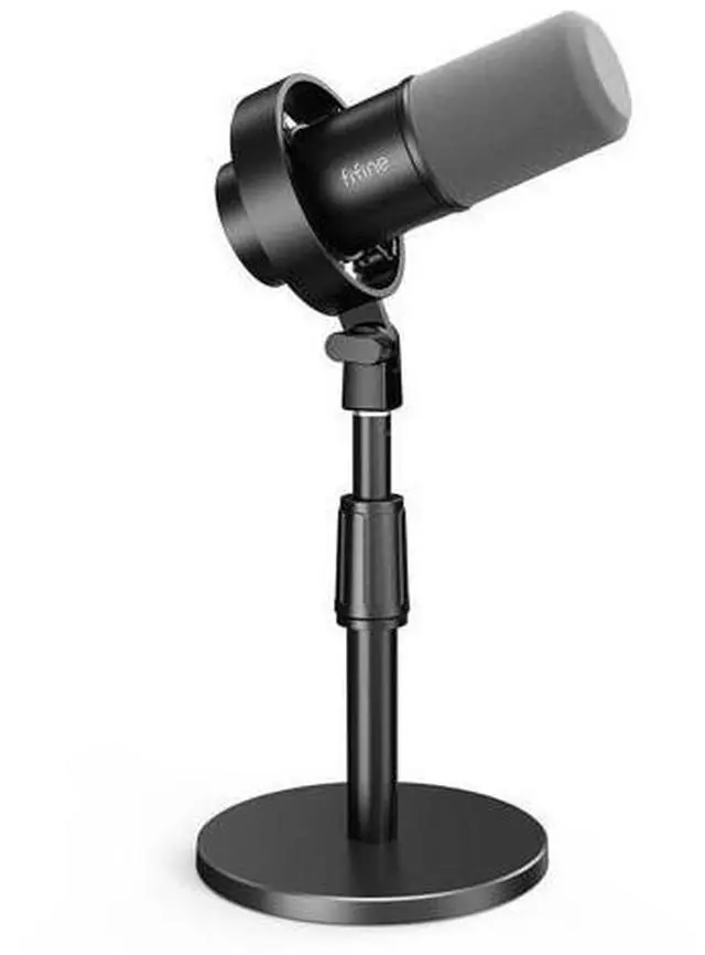 Main image of Deuninker Studio Dynamic Microphone with Adjustable Desktop Mic Stand Kit, XLR/USB Microphone with Tap-to-Mute, Volume Controls, Metal Build, Table Mic Stand for Recording, Podcast, Streaming-K688+BS1