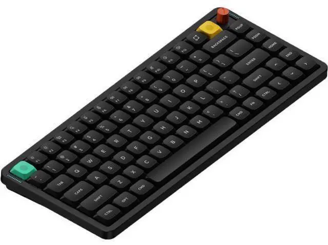 Main image of Air75 V3 Hot Swappable Wireless Mechanical Keyboard, 84 Keys 75% Custom Low Profile Keyboard with Knob, RGB Backlit, Gasket Mounted, Support Bluetooth/2.4GHz/USB-C,Black-Red Nano