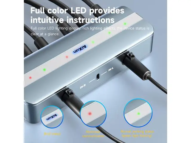 Alt view image 5 of 6 - AIXUN EB01 Docking Station Dual Channel Input 6-in-2 HUB Ports for Aixun Peripherals Expansion for iPhone Repair Docking
