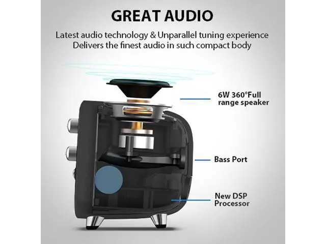 Alt view image 4 of 5 - Divoom Tivoo Retro Bluetooth Speaker - Pixel Art DIY Box, RGB Programmable 16X16 LED, Support Android & iOS; TF/SD Card & Aux 3.9X3X3.2 Inches