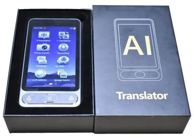 Alt view image 3 of 5 - QURO Tr10 Audio Voice 3.97 Inch English Translator 138 Languages Offline Photo Translation AI Smart Translate Device