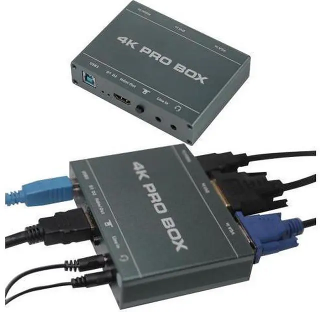 Alt view image 6 of 7 - 4K DVI Video Capture Card,Audio Video HDMI Game Capture,DVI VGA to USB3.0 Full HD Device,1080P@60Hz Loopout,Compatible with Windows,Linux,Android and MAC System
