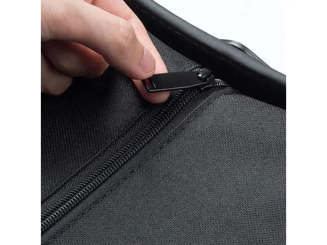 Alt view image 4 of 7 - SANWA 512 Capacity CD Case, Shell Design CD Sleeves, Portable DVD VCD Storage Box, Portable Zipper Bag, EVA Protective Blu-ray Wallet with Handle, for Car, Home, Office, Games Disc, Audio Music,Black