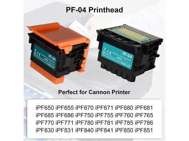 Alt view image 4 of 7 - PF-04 Printhead Compatible with iPF650 / iPF655/ iPF670/ iPF670/ iPF750/ iPF755/ iPF760/ iPF765/ iPF770/ iPF770/iPF780/ iPF780 MFPM40/iPF830/ iPF840/iPF850,Replacement of PF-04 Printhead
