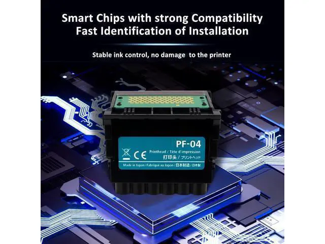 Alt view image 2 of 7 - PF-04 Printhead Compatible with iPF650 / iPF655/ iPF670/ iPF670/ iPF750/ iPF755/ iPF760/ iPF765/ iPF770/ iPF770/iPF780/ iPF780 MFPM40/iPF830/ iPF840/iPF850,Replacement of PF-04 Printhead