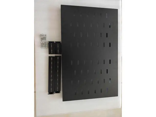 Alt view image 4 of 7 - Adjustable 1U Server Rack Shelf 20-38 Inch Depth, Vented Design for 4 Post Computer Racks and Cabinets, 80kg Heavy Duty Load Capacity