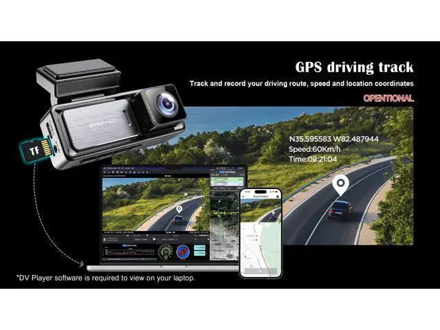 Alt view image 4 of 6 - QURO Dashcam 4K WiFi Special Edition Original Dashboard Camera Dashcam Dashcam