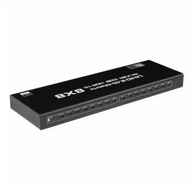 Alt view image 2 of 7 - 8x8 HDMI 2.0 Matrix Switch - 4K@60Hz 8 in 8 Out Professional Matrix, HDCP 2.2 Compliant, RS232/IR/Button Control, RGB 4:4:4, for Large Scale AV Distribution