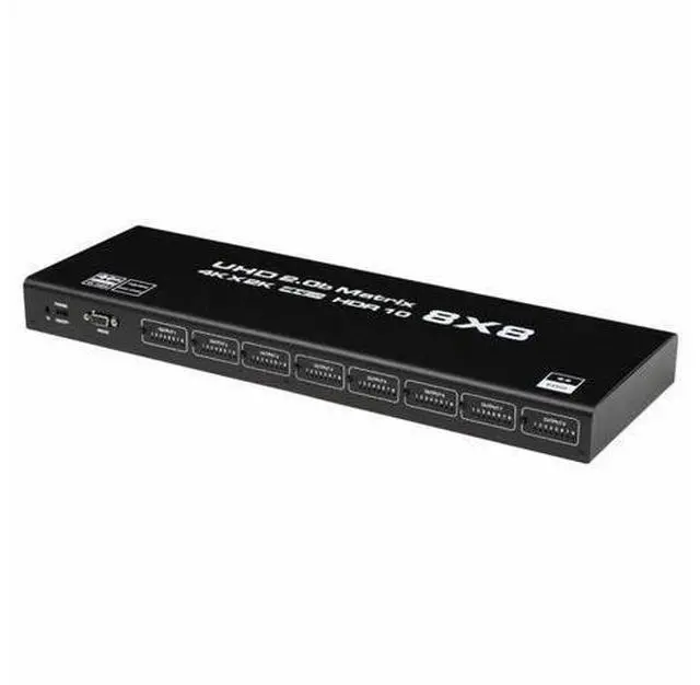 Alt view image 4 of 7 - 8x8 HDMI 2.0 Matrix Switch - 4K@60Hz 8 in 8 Out Professional Matrix, HDCP 2.2 Compliant, RS232/IR/Button Control, RGB 4:4:4, for Large Scale AV Distribution