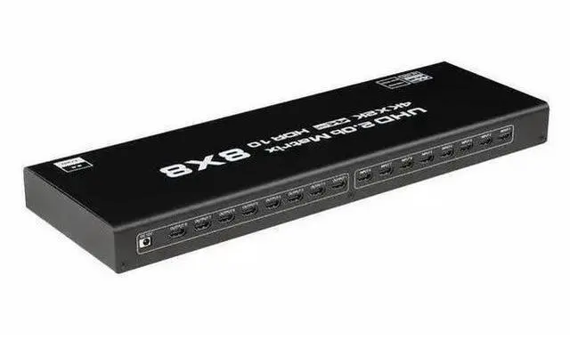 Alt view image 6 of 7 - 8x8 HDMI 2.0 Matrix Switch - 4K@60Hz 8 in 8 Out Professional Matrix, HDCP 2.2 Compliant, RS232/IR/Button Control, RGB 4:4:4, for Large Scale AV Distribution