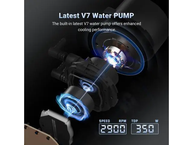 Alt view image 3 of 7 - ID-COOLING FX360 PRO Liquid CPU Cooler for Desktop - 360mm AIO Cooler, 3 x 120mm High-efficient Fans, Special CD Pattern Pump Header, Intel & AMD Compatible