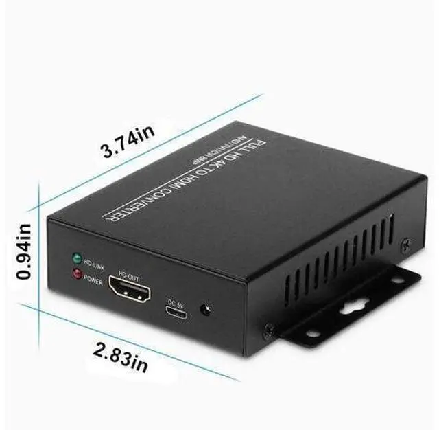 Alt view image 4 of 7 - Wsdcam TVI to HDMI Converter Full HD 4K Converter, 1080p/720p/4K/8MP/5MP/4MP/3MP, BNC to HDMI Video Converter Adapter - CVBS/TVI/CVI/AHD to HDMI