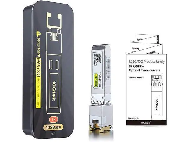 Alt view image 6 of 6 - 10GBase-T SFP+ Transceiver, 10G T, 10G Copper, RJ-45 SFP+ CAT.6a, up to 30 Meters, Compatible with HPP, HP Aruba