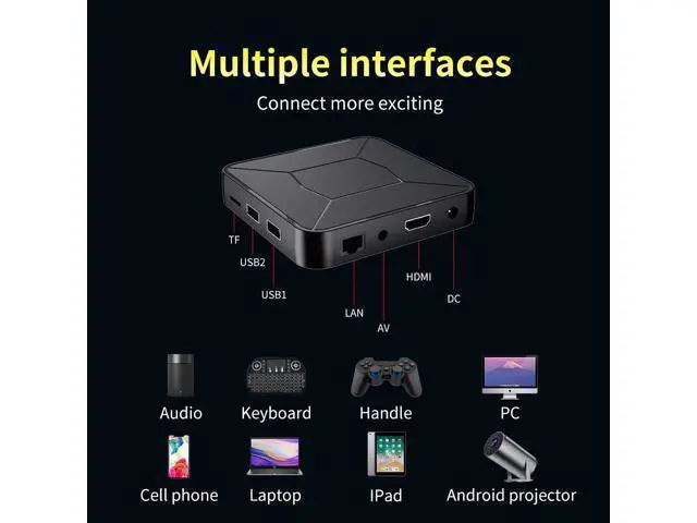 Alt view image 2 of 7 - I96Z8 Android TV Box 4K, Dual WiFi (2.4G/5G), BT5.2, 2GB+8GB, H.265, Google Certified, Voice Remote, Media Player