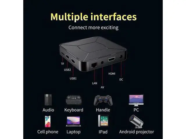 Alt view image 6 of 7 - I96Z8 Android TV Box 4K, Dual WiFi (2.4G/5G), BT5.2, 2GB+8GB, H.265, Google Certified, Voice Remote, Media Player