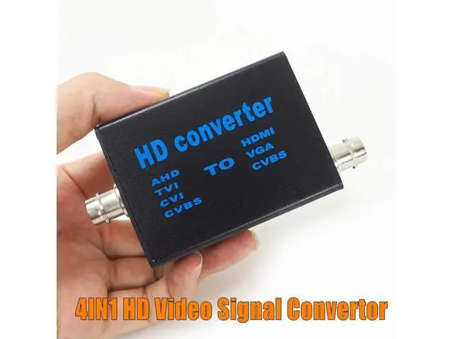 Alt view image 2 of 7 - BNC to HDMI Video Signal convertor , 4-in-1 Composite CVBS AHD TVI CVI to HDMI Video Converter Adapter Supporting BNC Cable to HDMI VGA BNC(CVBS) for Camera /DVR/ CCTV Security System