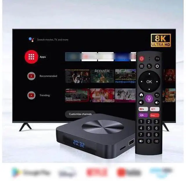 Alt view image 4 of 7 - 8K Android 13 TV Box H618, 2GB+16GB, WiFi6, Bluetooth Voice Remote, 5G, 6K Output, HDMI, Streaming Media Player