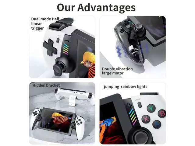Alt view image 5 of 7 - M28 Handheld Game Console 7.1" IPS, PS2 Support, 3D Gaming, Dual Joysticks, 4000mAh, Retro Emulator, 30+ Systems