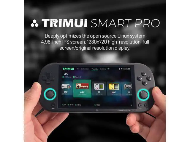 Alt view image 3 of 6 - TRIMUI SMART PRO Handheld Game Console 4.96" IPS, 5000mAh, 5H Battery, Linux, GBA/PSP/Arcade, Open-Source