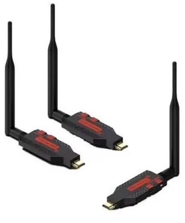 Main image of Wireless HDMI Extender Kit 1Tx+2Rx, 1080P@60Hz, 100m Range, Portable Design for Home & Professional Use
