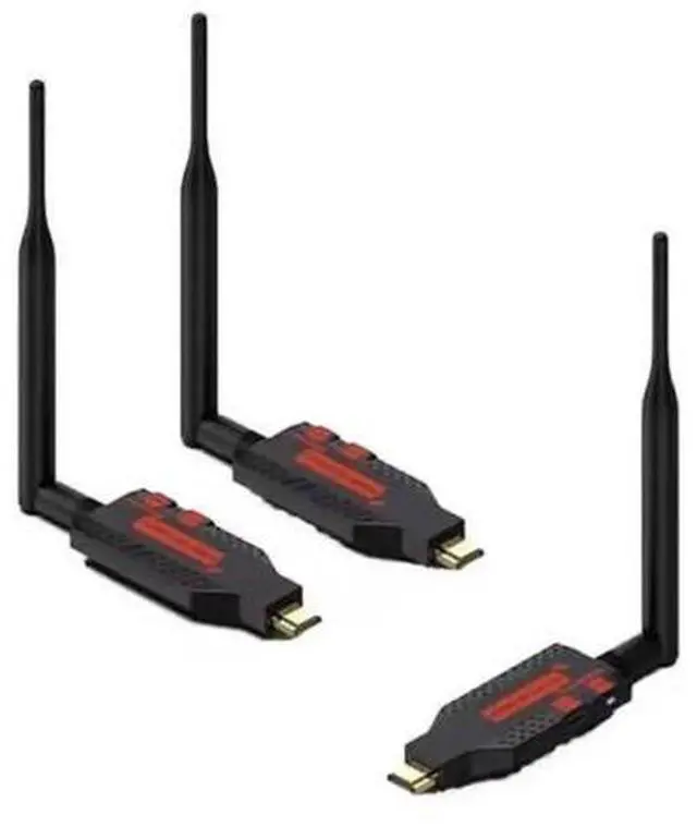 Alt view image 7 of 7 - Wireless HDMI Extender Kit 1Tx+2Rx, 1080P@60Hz, 100m Range, Portable Design for Home & Professional Use