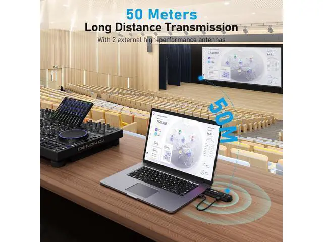 Alt view image 3 of 7 - Lemorele Wireless HDMI Transmitter and Receiver Kit,Portable Wireless HDMI Extender,Plug&Play,2.4/5G 164ft Range 1080P HD,Up to 8 Transmitter,for Streaming Video&Audio to Monitor from Laptop/TV-Boxs